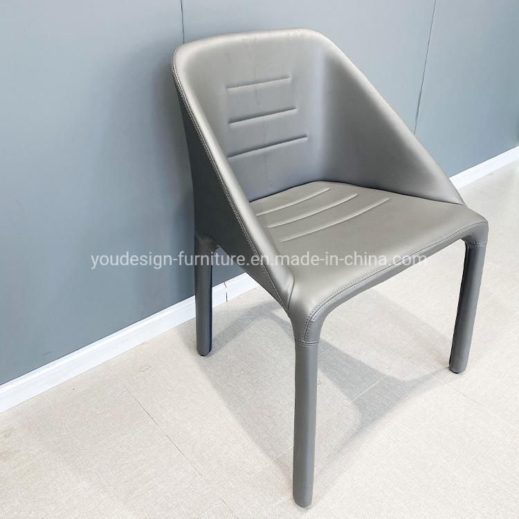 Wholesale Price Cheap Modern Home Furniture Leather Covers Wooden Legs Dining Room Chair Set Furnitures