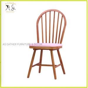 American Style Design Chair Furniture Chair Wooden with Fabric Seat Pad