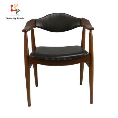 China Restaurant Furniture Wooden Dining Chair for Commercial Project