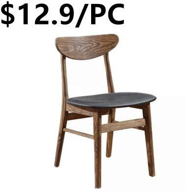 New Product Vintage Fabric Wooden Legs Restaurant Chair Dining Chair