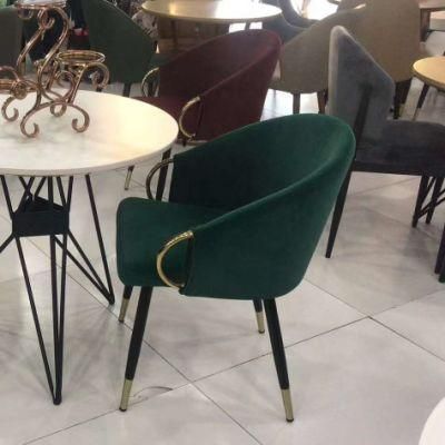 Simple and Modern Household Wholesale Market Dining Furniture Restaurant Home Modern Flannel Living Room Dining Chairs