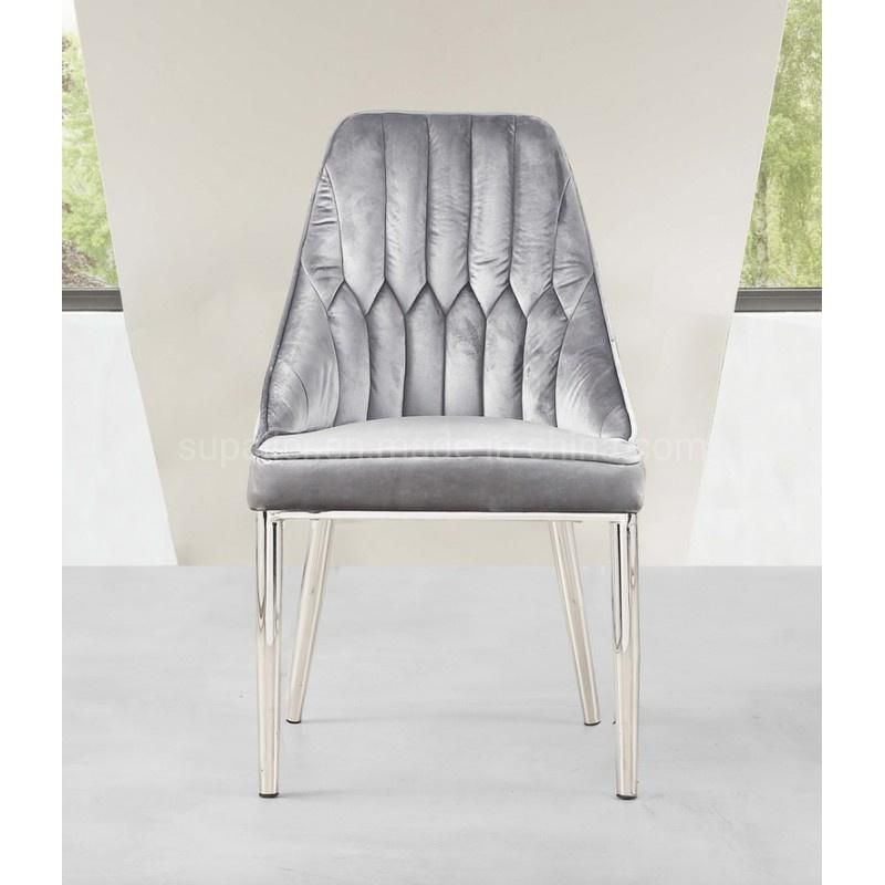 Danish Style Stainless Steel Metal Frame China Wholesale Dining Chair