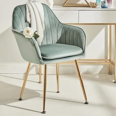 Dining Chair Wholesale Gold Luxury Nordic Cheap Indoor Home Furniture Room Restaurant Dining Leather Velvet Modern Dining Chair