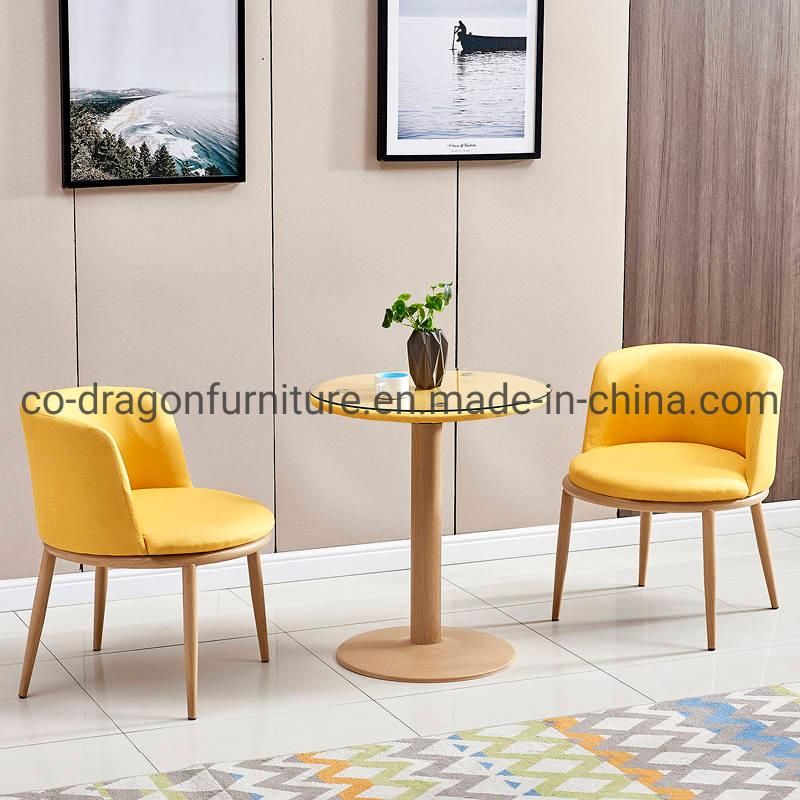 Modern Home Furniture Popular PU Dining Chair with Wooden Legs