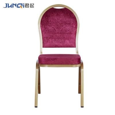 Wedding Hall Furniture Metal Stacking Restaurant Aluminum Dining Banquet Chair