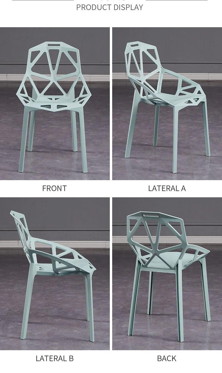 Plastic Chairs Acrylic Chair for School Wholesaledinning Table Set Dining Room Furniture PP Wood Cafe Chair Modern