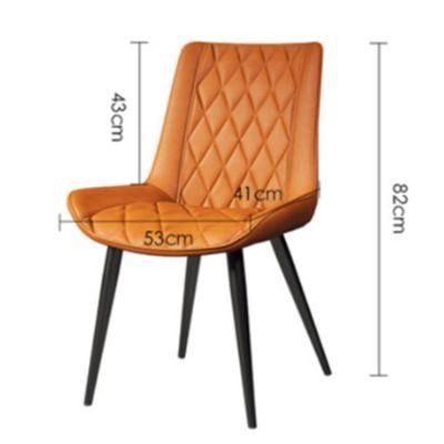 Wholesale Dining Room Furniture PU Leather Restaurant Hotel Chair Metal Leg Dining Chair