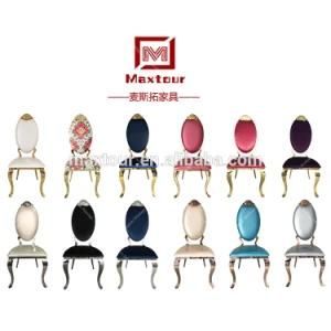 Colourful Stainless Steel PU Leather Wedding Chair