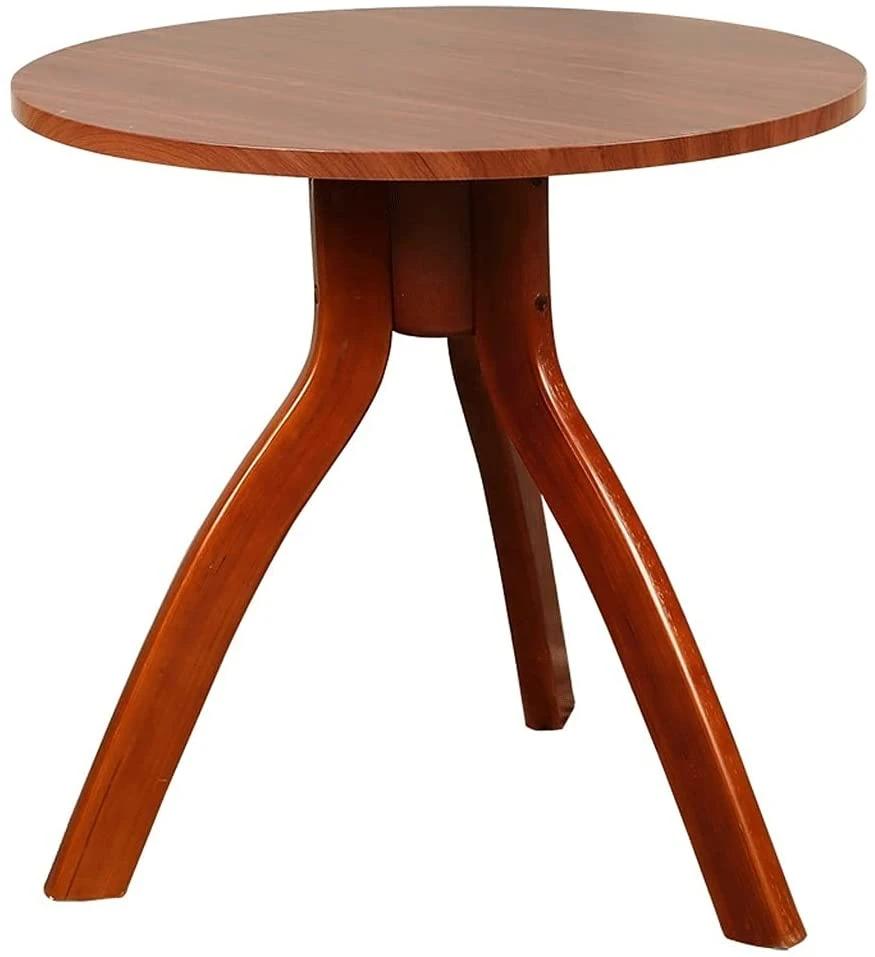 Popular Round Shape Wood Cross Leg Dining Table with Chairs for Dining Room