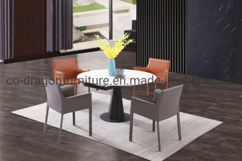 Modern Furniture Function Dining Table with Round Top 6 Sets