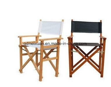 Solid Wood Feet Straight Director Chair Folding Chair Makeup Chair Outdoor Leisure Chair Lazy Cloth Indoor Reception Chairs (M-X3830)