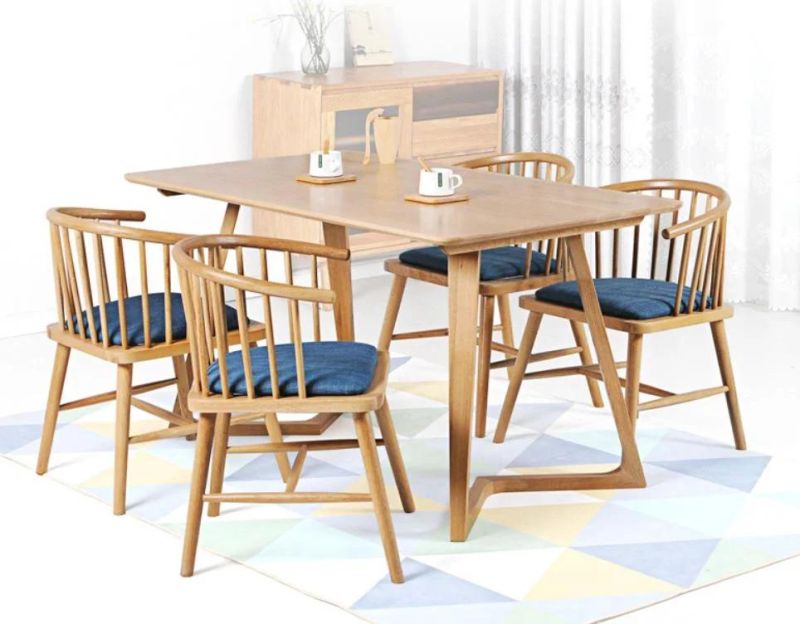 Made in China Beautiful Wooden Dinner Chair Modern Dinner Restaurant Cafe Hotel Furniture Solid Wood Dining Chairs Modern Chair Nordic Style Restaurant Chair