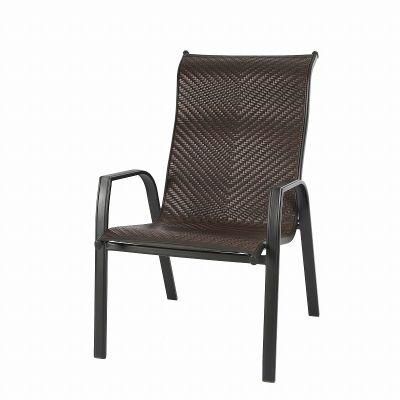 Stackable Relax Plastic Wicker Chairs Folding Corner Rattan Woven Chair