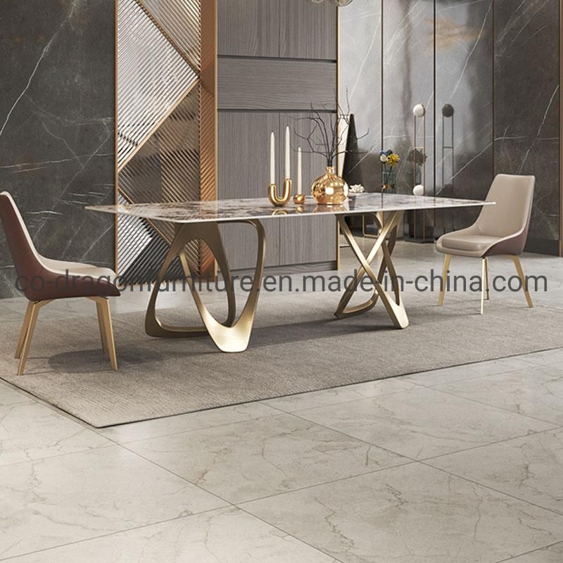 2022 New Design Dining Table with Marble for Dining Furniture