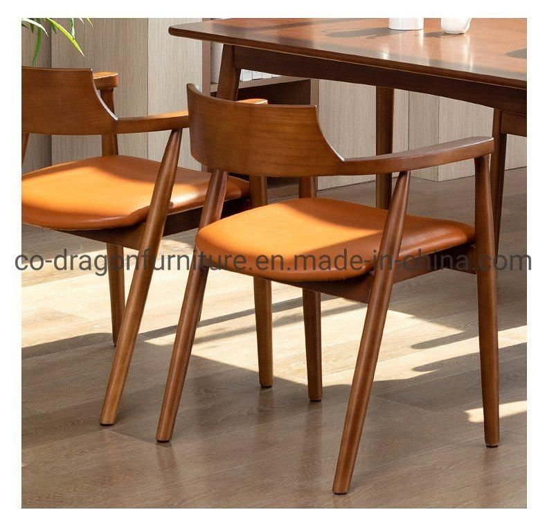 New Design Wholesale Home Furniture Wooden Dining Chair with Arm