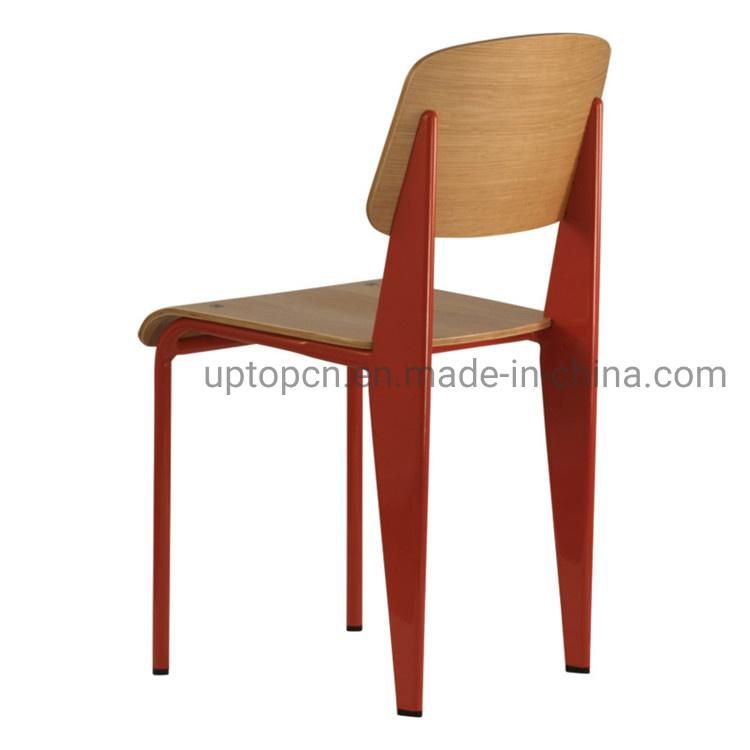 (SP-BC336) Classic Furniture Metal Leg Plywood Seat Standard Dining Chair