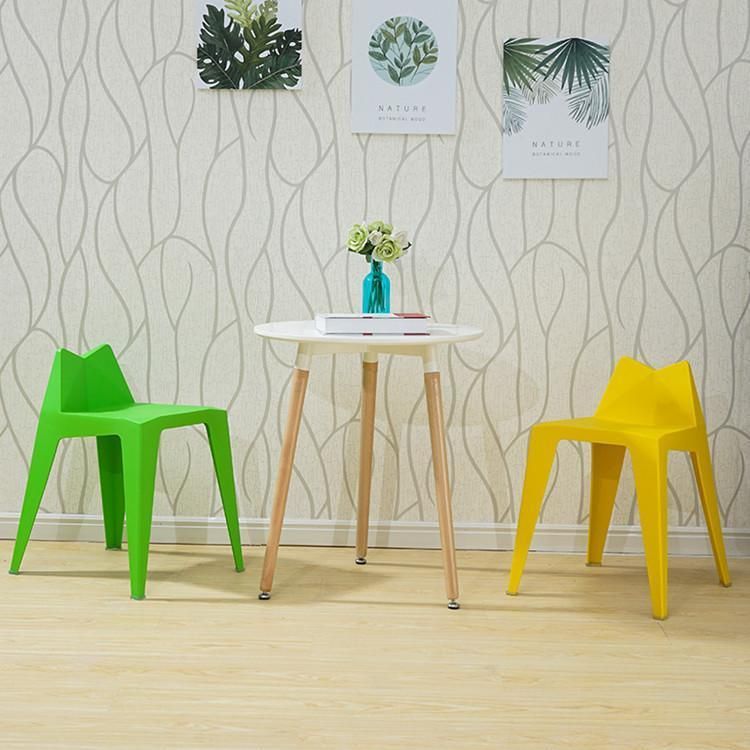 Save Space MID Back Stackable Plastic Stool Dining Chair