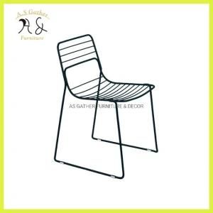 Restaurant Outdoor Metal Steel Dining Chair Stackable
