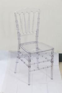 Transparent Clear Plastic Resin Napoleon Chair