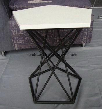 Creative Office Pentagram Sitting Room Sofa Wholesale Tea Table Contracted Manufacturers Custom-Made Metal Tea Table (M-X3317)