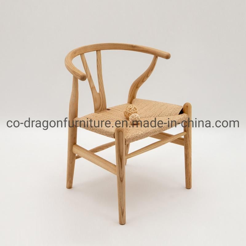 Fashion Chinese Style Dining Furniture Wooden Dining Chair with Rattan