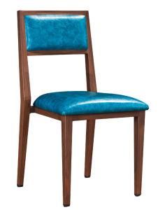 Strong Wooden Color Finished Frame Chair with Good Quality PU Surface