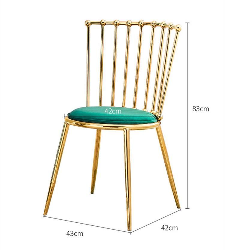 Cheap Price Indoor Outdoor Hotel Home Metal Frame Dining Chair