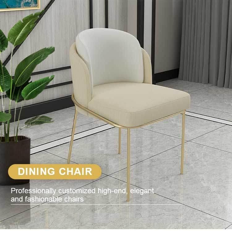 Elegant Dining Velvet Chair Modern Nodic Velvet Dinning Room Chairs Stainless Steel Golden Legs Modern Grey Velvet Dining Chairs