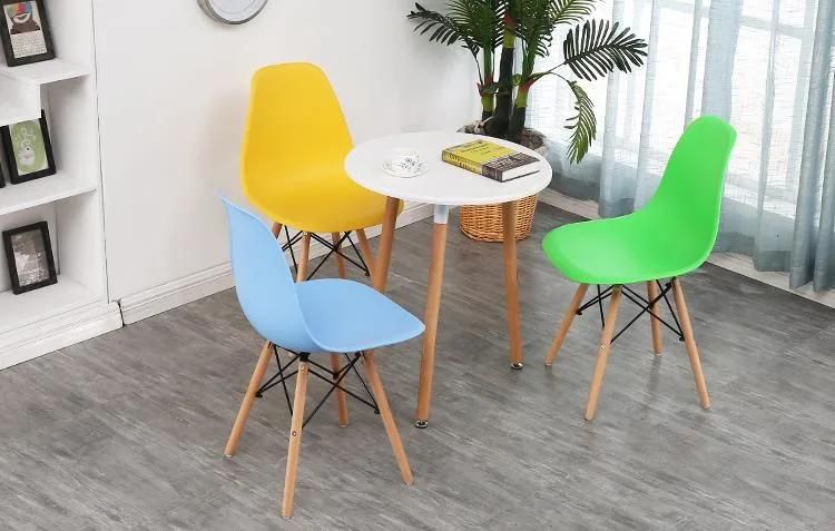 Low Price Elegant Design Green Bistro Office Dining Side Plastic Chairs for Dining Table