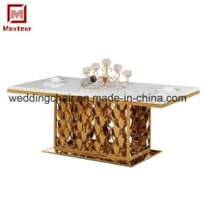 2019 New Stainless Steel Wedding Dining Table