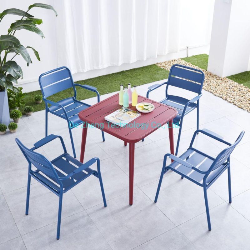 Modern New Design Outdoor Use Garden Furniture Aluminum Dining Bar Chair