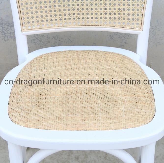 Wholesale Steel Banquet Chair with Rattan Wick for Dining Furniture
