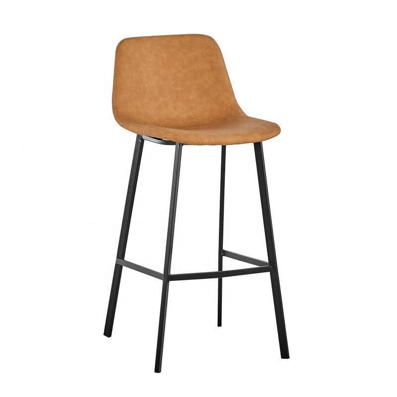 Modern Design Industrial Style Cafe Leather Bar Stools High Chair