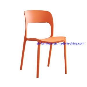 Modern Home Adult Restaurant Stool Leisure Plastic Stackable Dining Chair