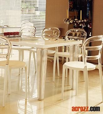 Modern Designer Furniture Plastic Stacking Wien Chair
