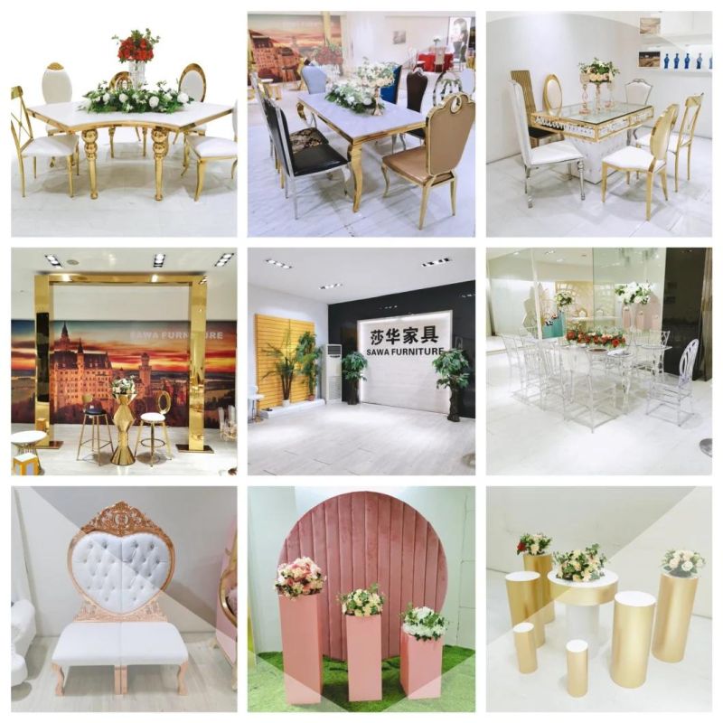 Glass Transparency Rectangular Modern Design Wedding Acrylic Banquet Clear Dining Table with Leg for Wedding