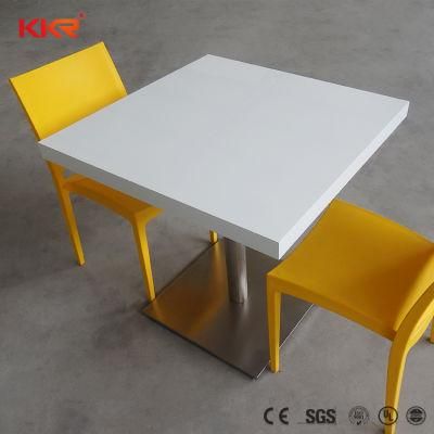 Modern Solid Surface Stone Fast Food Restaurant Dining Table Kfc, Mcdonald&prime; S Tables