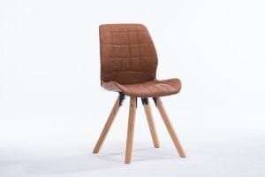 PP Plastic Morden Fabric Wooden Dining Chair