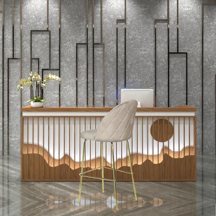 Design Industrial Bar Comfortable Velvet Bar Chair
