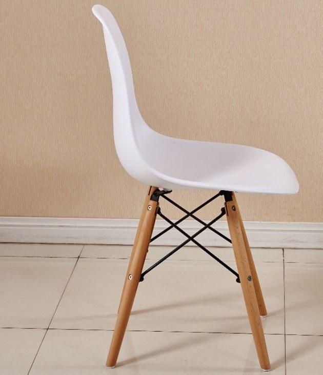 Iames PP Modern Design Cheap Home Furniture Dining Room Chairs Wood Legs Colorful Plastic Dining Chair