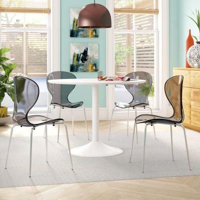 Comfortable Colorful Transparent Acrylic Dining Chair