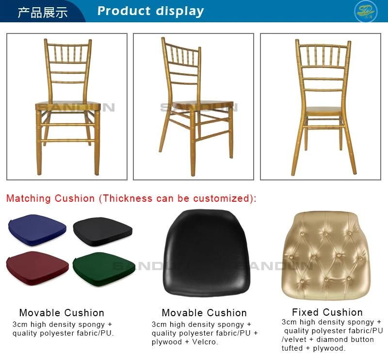 10 Years Guarantee Strong Metal Wedding Dining Furniture Iron Chiavari Tiffany Chair