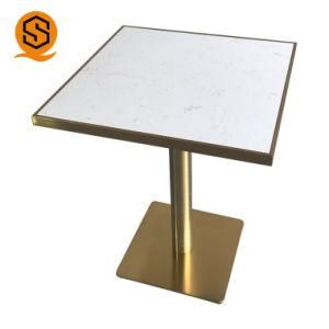 Acrylic Solid Surface Dining Table Restaurant Dining Table for Fast Food Restaurant