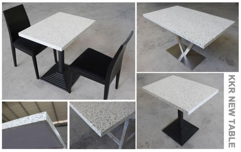 Cafe and Restaurent Solid Surface Round Dining Table