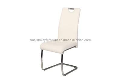 Modern Design Chrome Luxurious PU Dining Chair