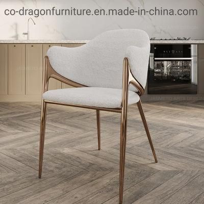 Luxury Modern Steel Dining Chair with Arm for Dining Furniture