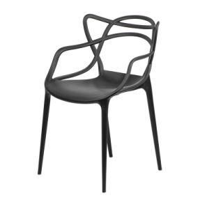 Modern PP Dining Chairs Plastic Chaise Armchair Yard Home Chair Restaurant Chairs
