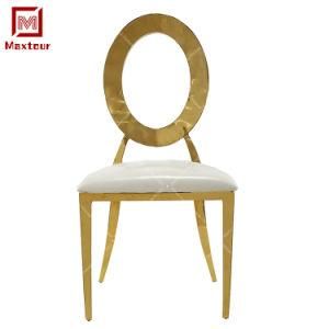 Popular Round Back Stainless Steel Wedding Chair for Event