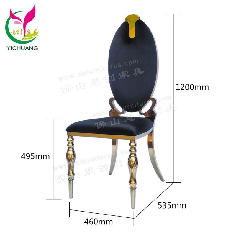 Hyc-Ss60 Guangzhou Modern Banquet Wedding Stainless Steel Chair