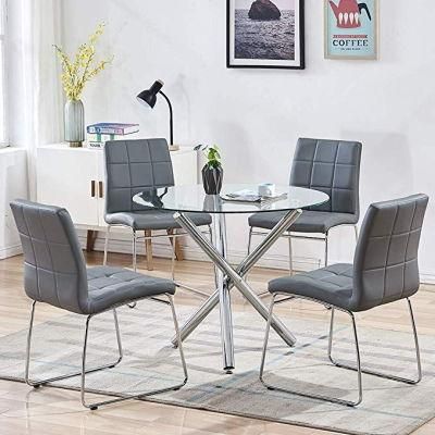 Cheap Modern Style Wholesale Glass Furniture Patio Dining Furniture Restaurant Modern Glass Dining Table